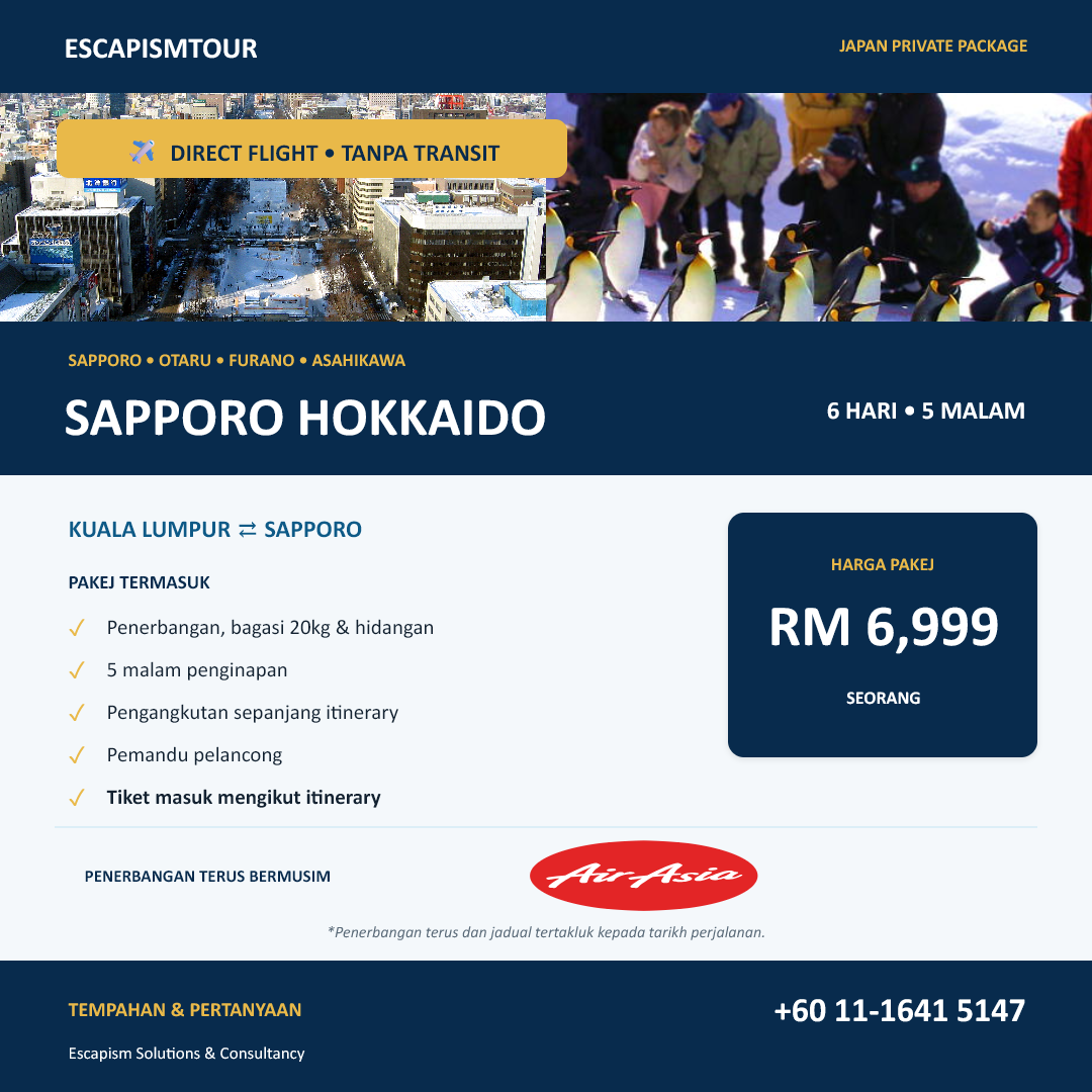 Hokkaido & Sapporo Winter Escape package visual