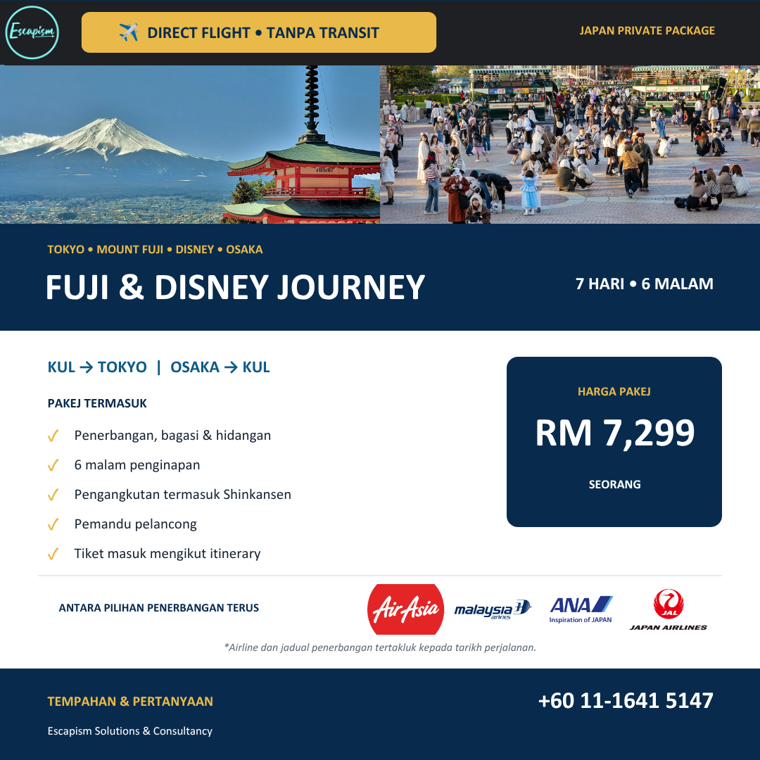 Fuji & Disney Journey package visual